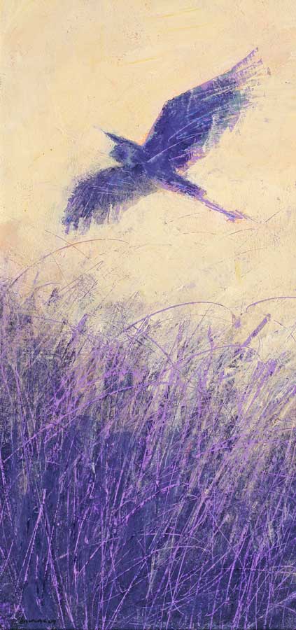 Great Blue Flying